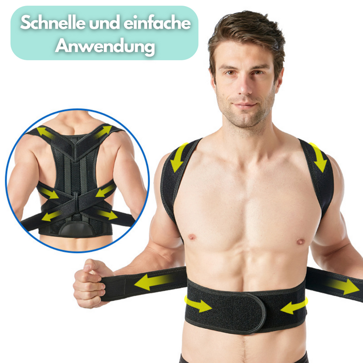Atmungsaktiver OrthoBack Pro; verhindert Schwitzen und sorgt für angenehmes Tragegefühl.