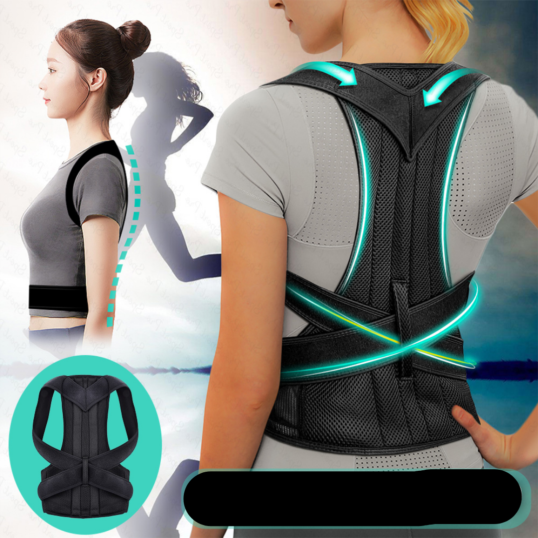 OrthoBack Pro korrigiert Wirbelsäule; ergonomische Unterstützung für optimale Ausrichtung und weniger Beschwerden.