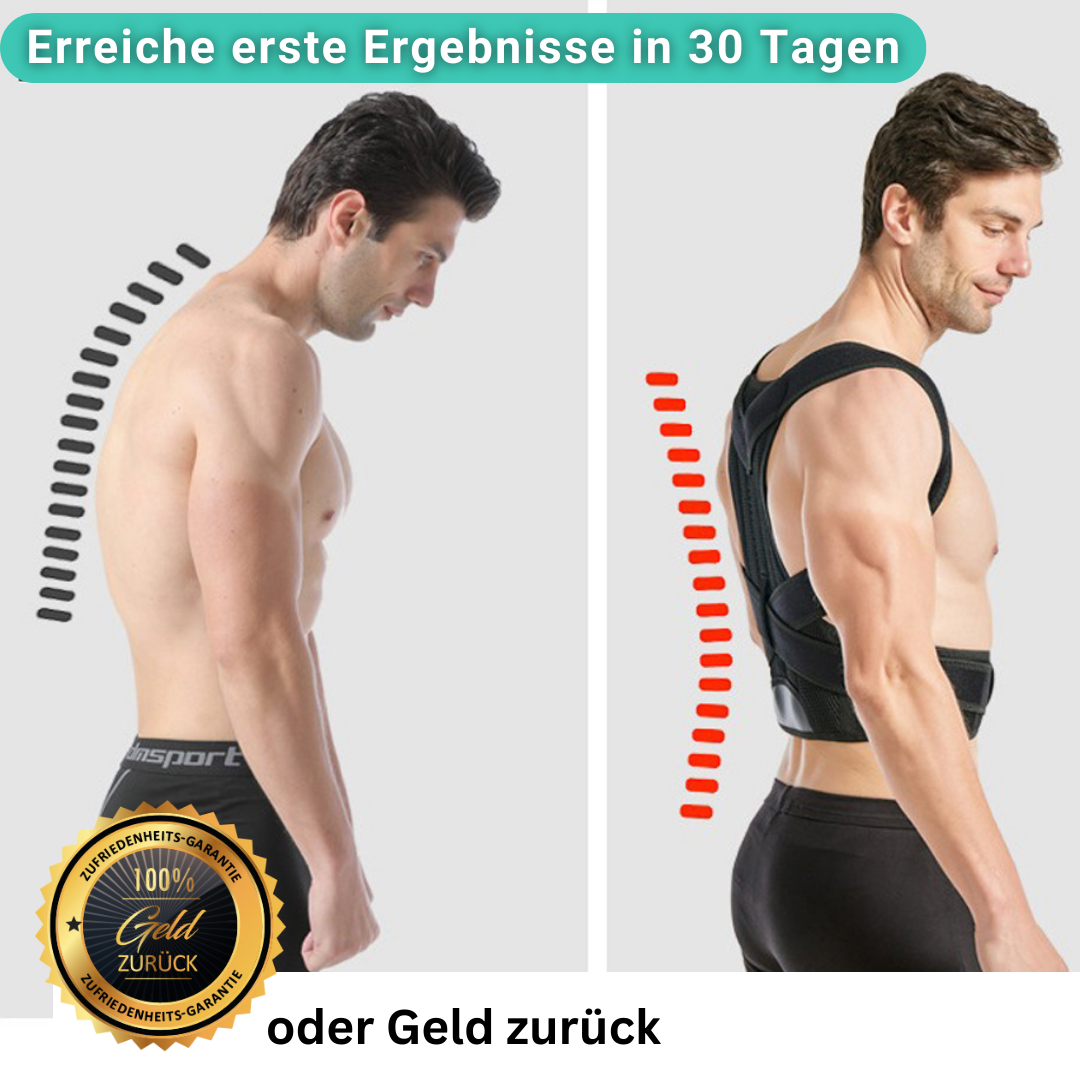 Ergonomischer OrthoBack Pro; entwickelt zur Unterstützung der natürlichen Wirbelsäulenkrümmung.