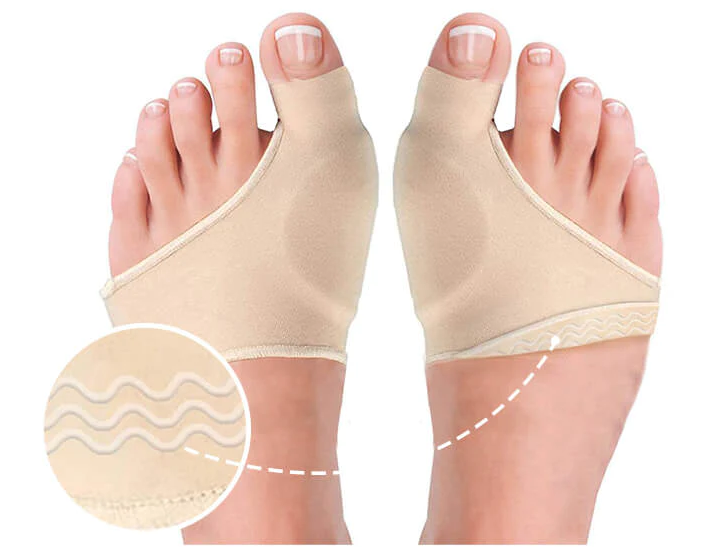 Orthopädische Hallux Valgus Korrekturschiene zur Schmerzlinderung & Zehenausrichtung, verstellbar für Tag & Nacht.