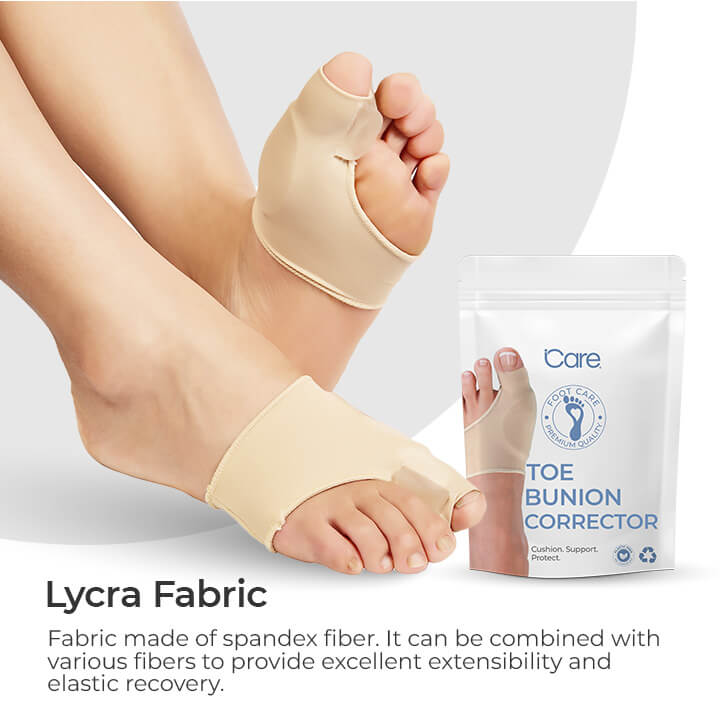Anpassbare Hallux Valgus Zehenschiene für komfortable Fußpflege & Schmerzlinderung; ideal für Tag- und Nachtgebrauch.
