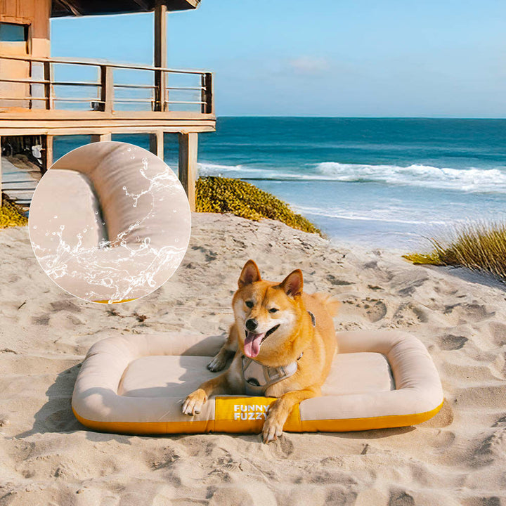 Orthopädische Reisematte für Hunde, wasserdicht & kratzfest. Leicht und waschbar.