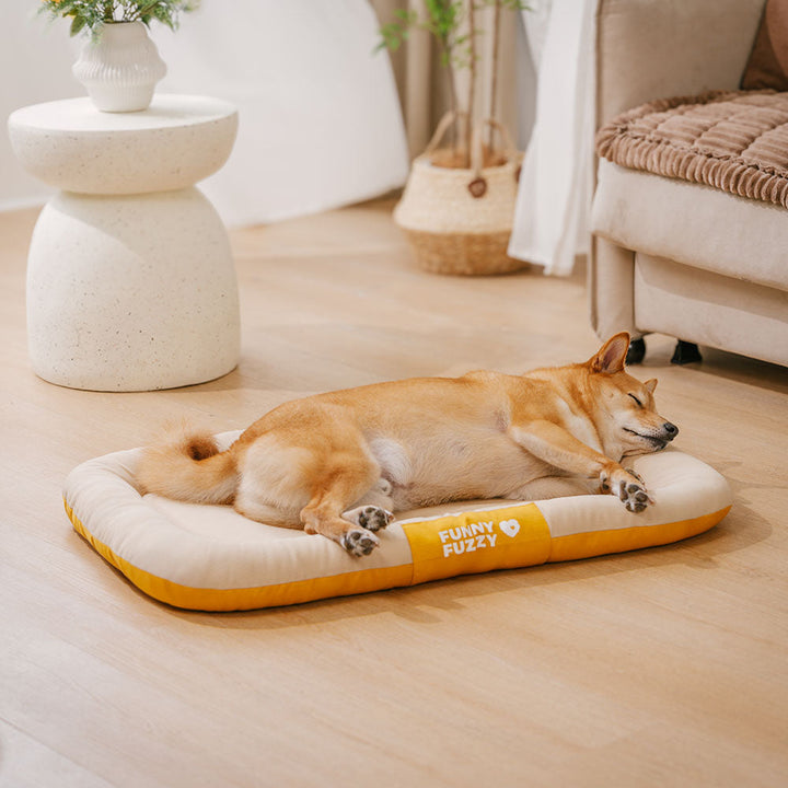 Waschbare Outdoor Hundematte, orthopädisch, wasserdicht & kratzfest. Ideal für aktive Hunde.