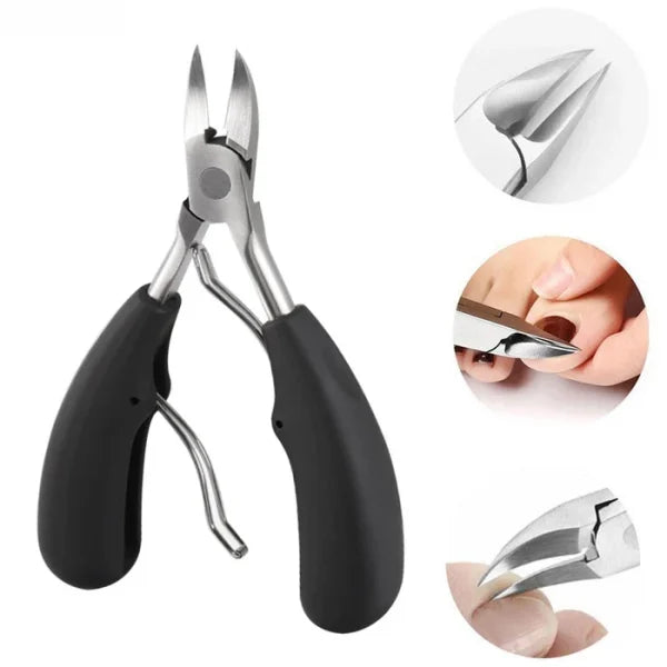 Orthopädischer Nagelschneider aus Edelstahl für dicke & eingewachsene Zehennägel. Perfekt für Fussgesundheit.