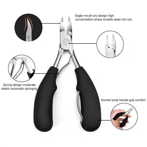 Pflege-Set Bestandteil: orthopädischer Nagelschneider. Effektive Lösung für Problem-Zehennägel & Pediküre.