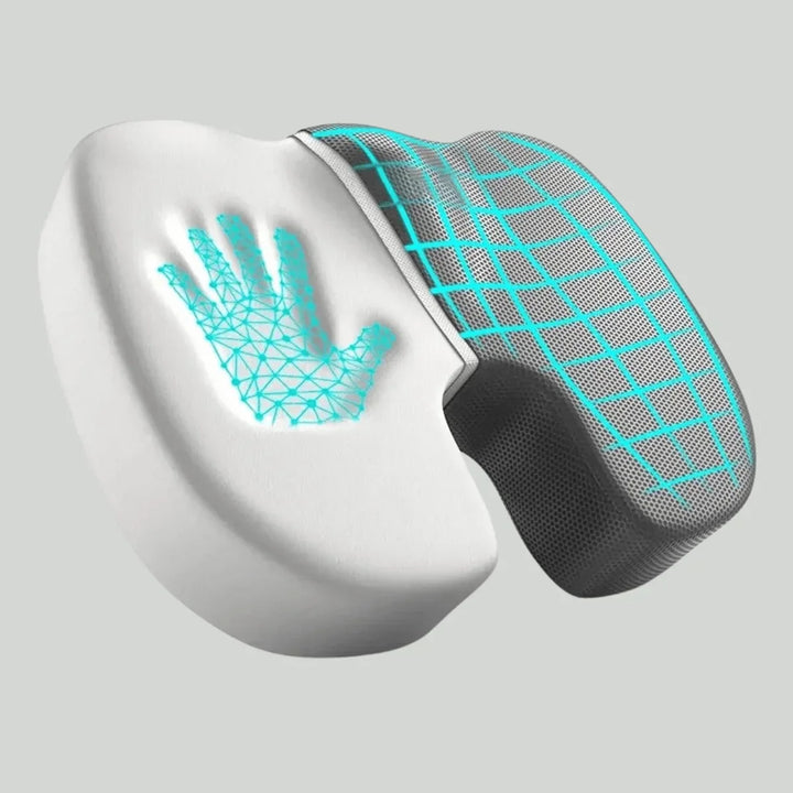Vielseitiges orthopädisches Sitzkissen für Büro, Homeoffice & Auto. Ergonomisch, komfortabel & stützend.