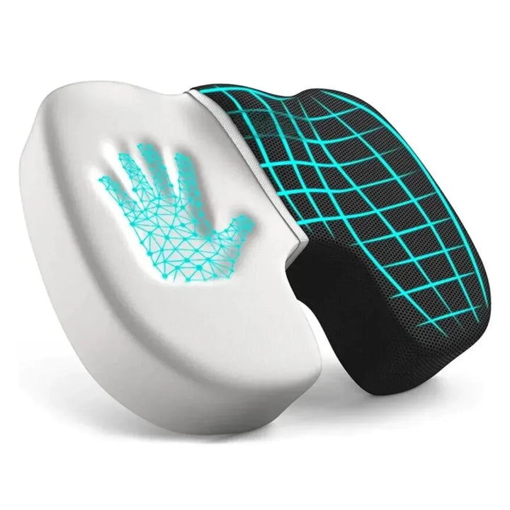 4D ergonomisches Sitzkissen für optimale Druckentlastung & Unterstützung der Wirbelsäule. Mit Memory-Schaum.