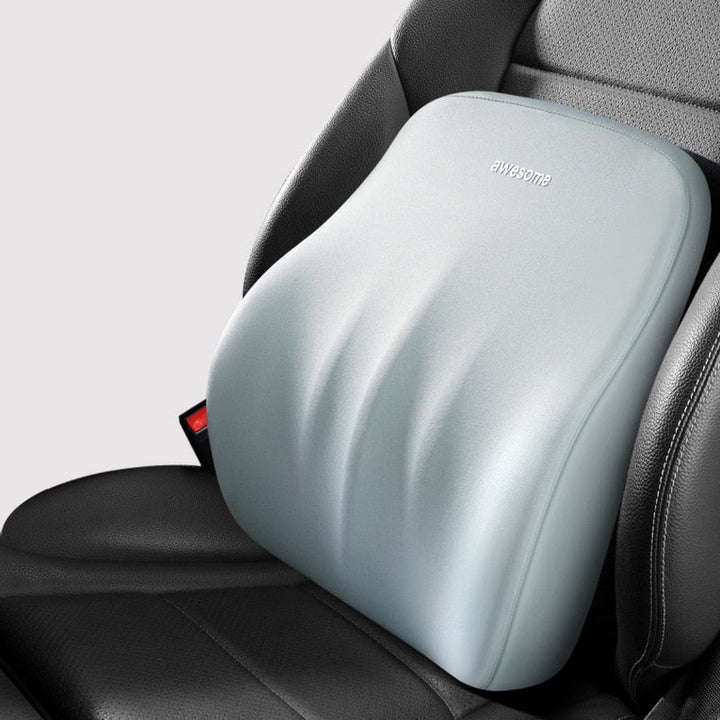 Orthopädisches Autositzkissen: Nackenkissen & Rückenkissen. Memory-Schaum für ergonomischen Fahrkomfort.