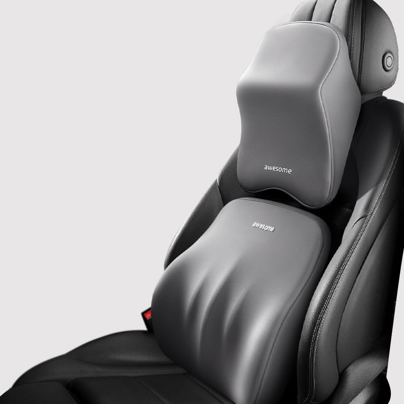 Autositzkissen mit Memory-Schaum, orthopädisch, für Nacken & Rücken. Maximaler Komfort auf langen Fahrten.