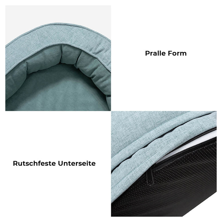 Orthopädisches Donut Hundebett, ergonomisch geformt für optimalen Schlafkomfort.
