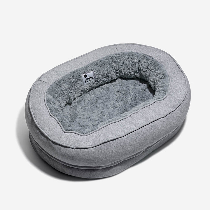 Orthopädisches Donut Hundebett; Ihr Hund verdient diesen flauschigen Schlafplatz.