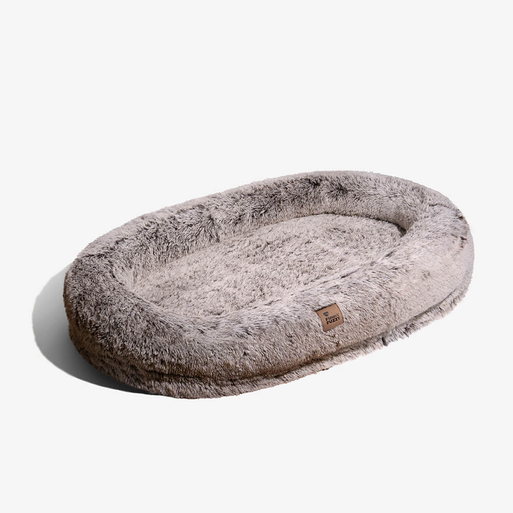 Weiches orthopädisches Donut Hundebett, ein warmes und gemütliches Hundezubehör.