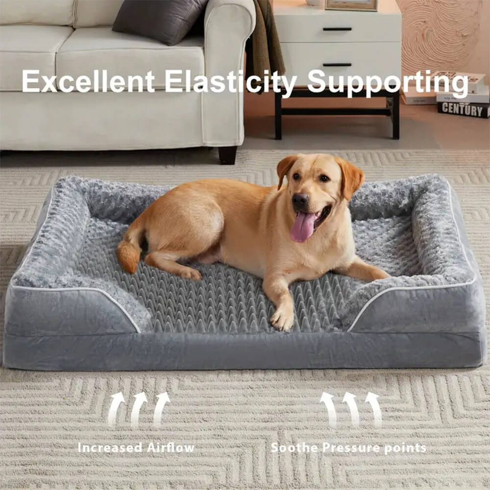 Wasserdichtes orthopädisches Hundebett, Eckmodell, ideal für Hunde mit Gelenkproblemen.