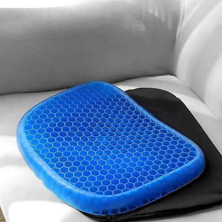 Orthopädisches Gel-Sitzkissen für Druckentlastung & atmungsaktiven Komfort. Ideal für Büro, Auto & langes Sitzen.
