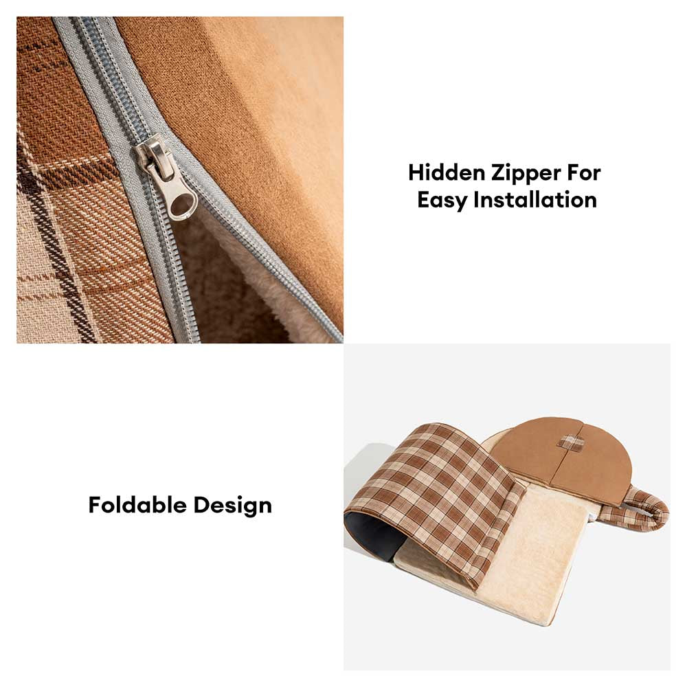 Designansicht: Modernes, orthopädisches Hundebett, schwarz, passt in jedes Zuhause.
