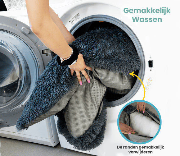 Antistress Hundebett "Charlie" mit Memory Foam, orthopädisch für Tiefschlaf & Haustierkomfort.
