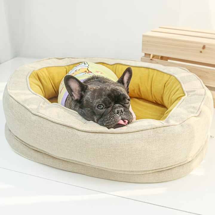Rutschfestes orthopädisches Hundebett, stabil & sicher. Weiche Hundeliege mit Gelenkentlastung & Komfort.
