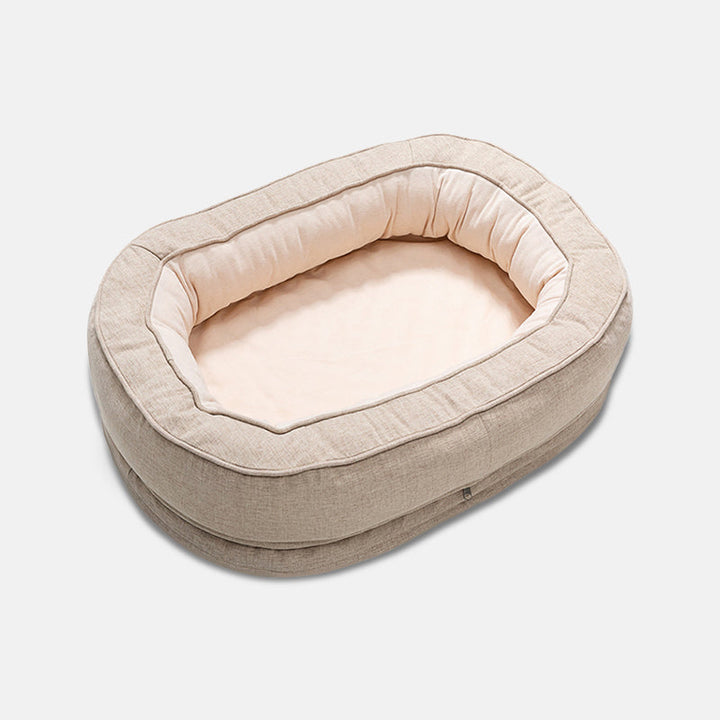 Orthopädisches Hundebett für Senioren & Hunde mit Gelenkproblemen. Entlastung, Komfort & tiefer Schlaf.