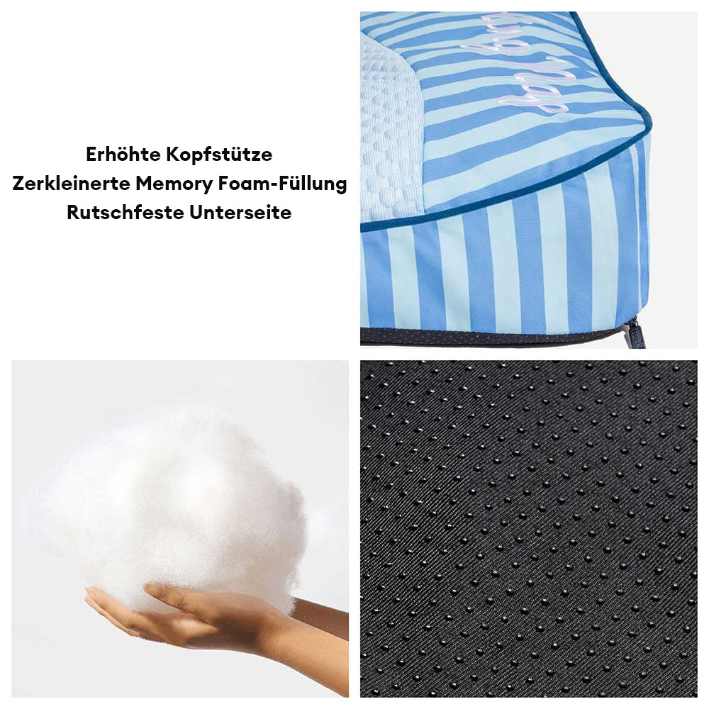 Orthopädisches Hundebett, große Größe, mit kühlender Eisseide & abnehmbarem, waschbarem Bezug.