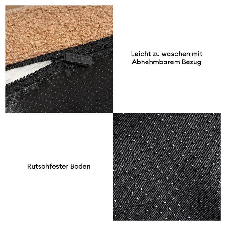 Waschbares Hundebett orthopädisch, groß, Memoryschaum. Ideal für ältere oder kranke Hunde.