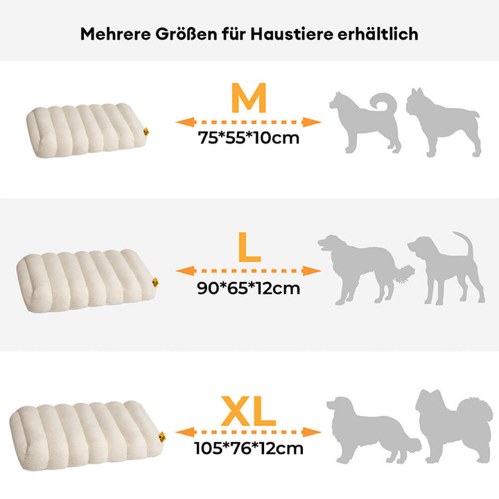 Großes Hundebett mit Memoryschaum, orthopädisch & waschbar. Höchster Komfort für große Hunde.