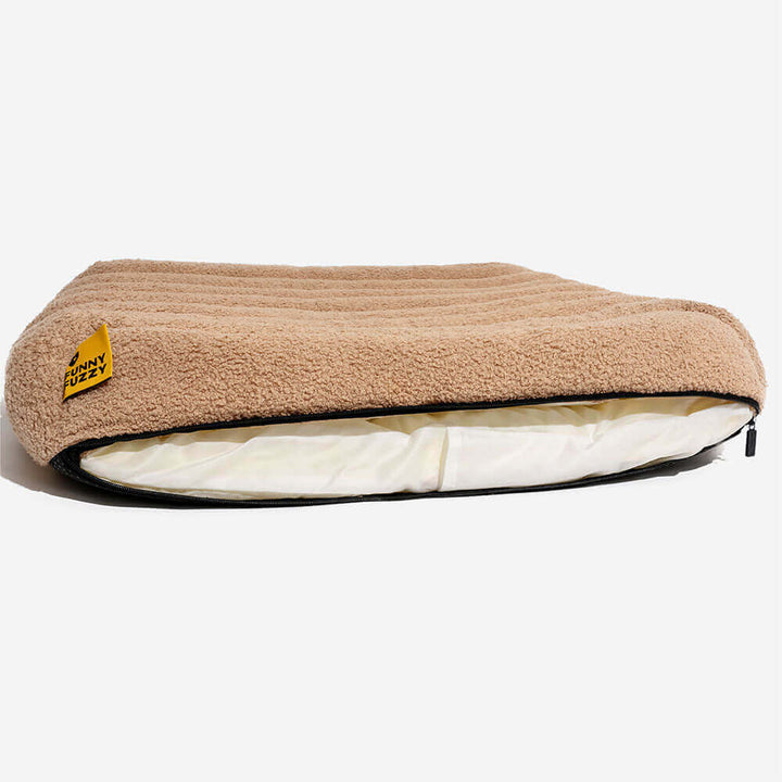 Flaches orthopädisches Hundebett, waschbar, Memoryschaum. Gemütlich für große & mittelgroße Hunde.