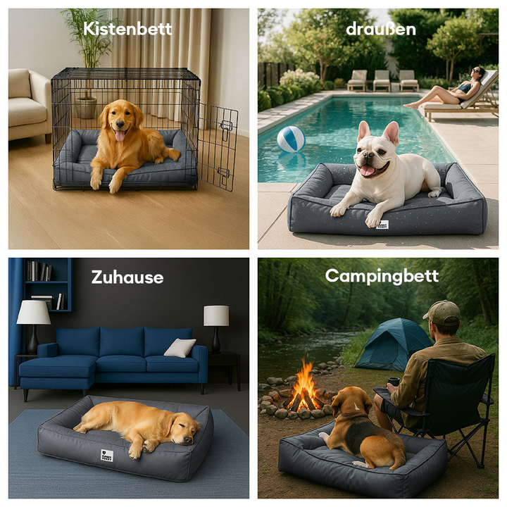 Orthopädisches Hundebett: Effektive Gelenkentlastung und hoher Schlafkomfort für große Rassen.