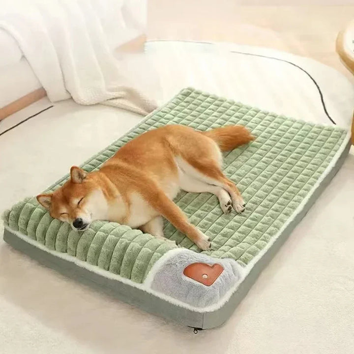 Komfortables orthopädisches Hundebett mit modernem Design. Weicher Memory Foam Schlafplatz für Hunde & Katzen.
