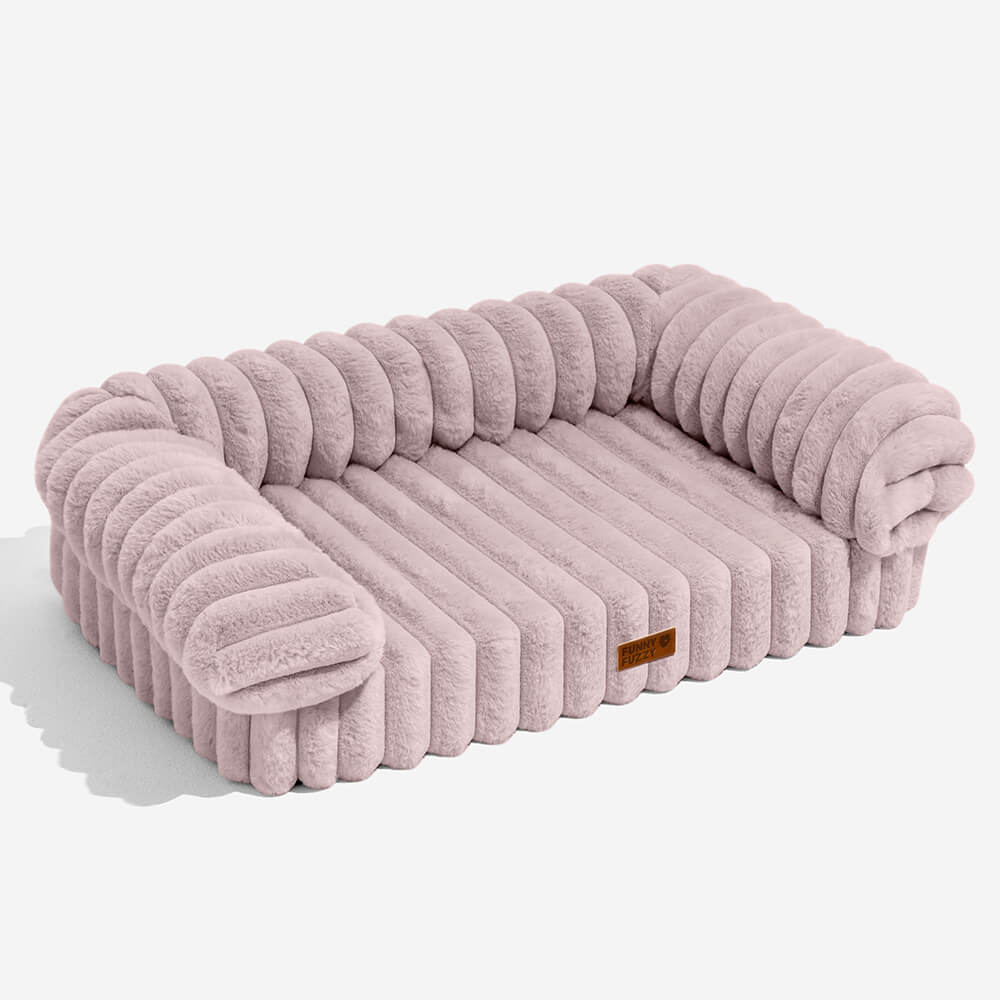 Luxus Kuschelbett, orthopädisch für Hunde & Katzen, bietet Geborgenheit und tiefen Schlaf.