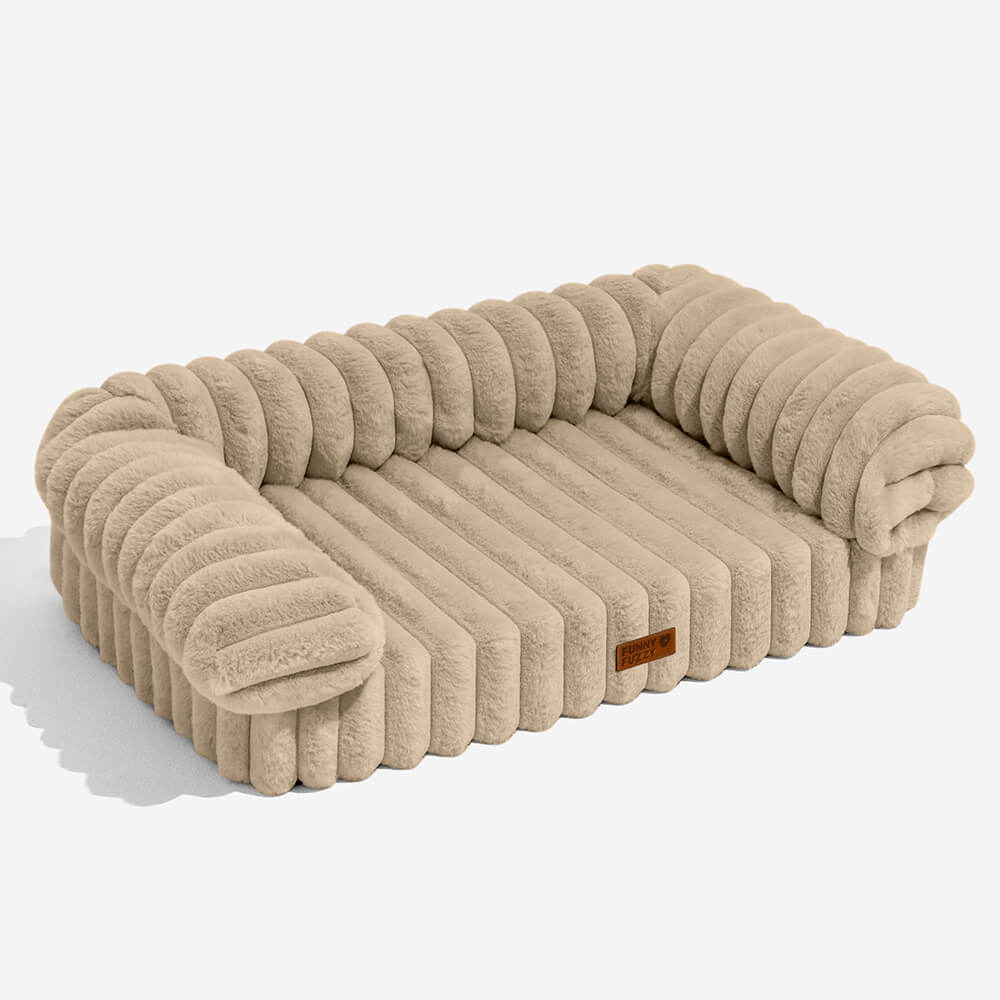 Bequemes Hundebett, orthopädisch & weich, einladender Schlafplatz für tiefe Entspannung.