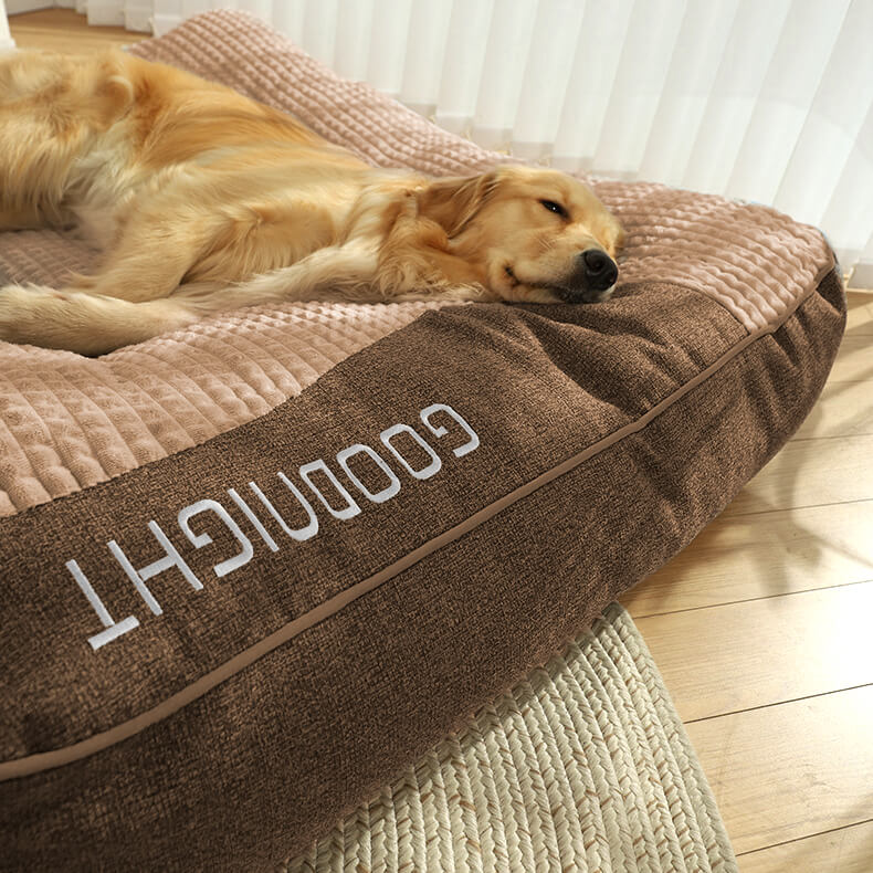 Komfortables, orthopädisches Hundebett für Schmerzlinderung und Wirbelsäulenunterstützung.