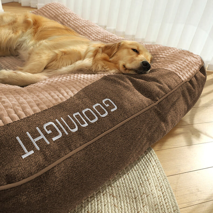 Komfortables, orthopädisches Hundebett für Schmerzlinderung und Wirbelsäulenunterstützung.