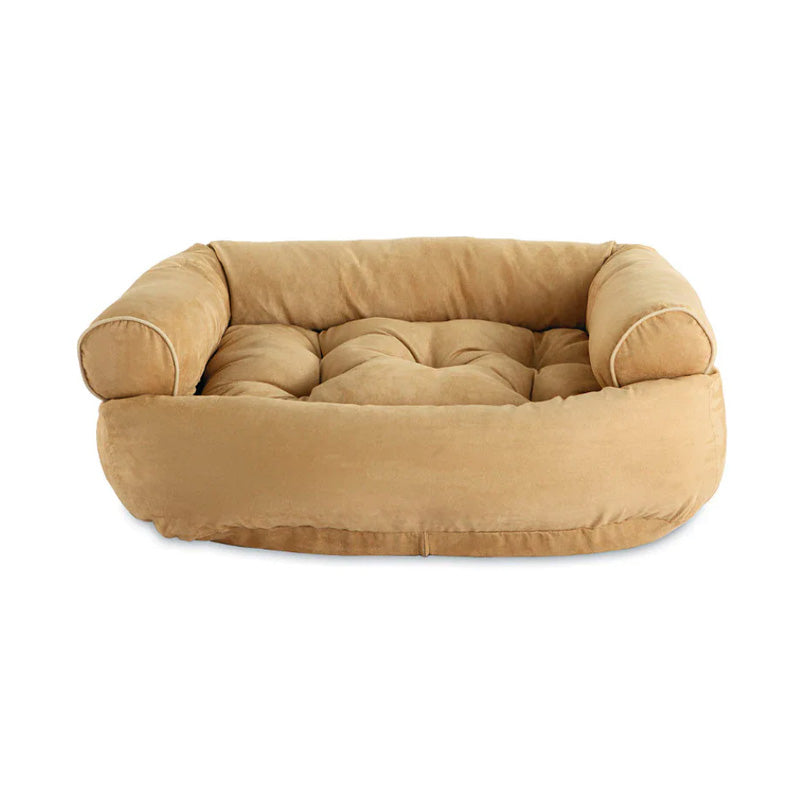 Hochwertiges orthopädisches Hundebett für optimale Wirbelsäulen- & Gelenkunterstützung. Robuste Qualität.
