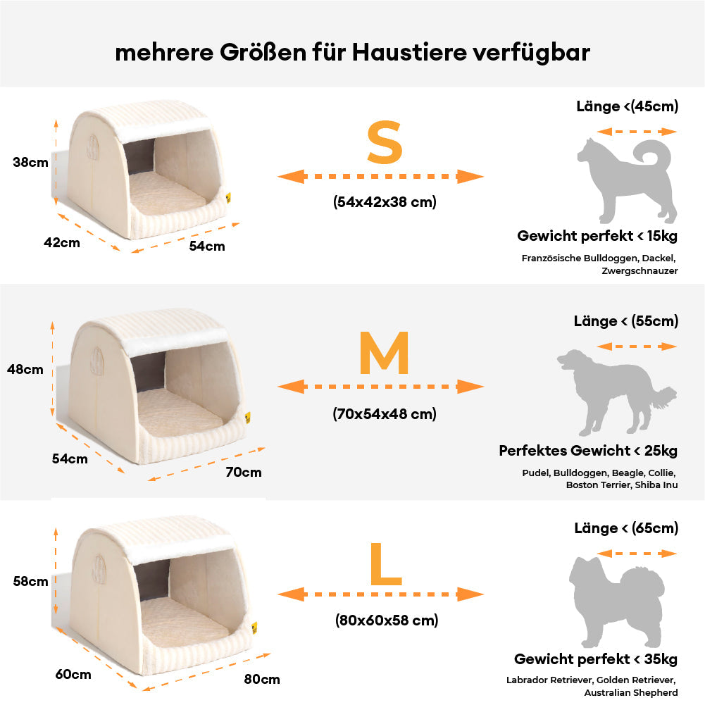 Orthopädisches Hundebett mit Streifenmuster, speziell entwickelt für gesunden Hundeschlaf.