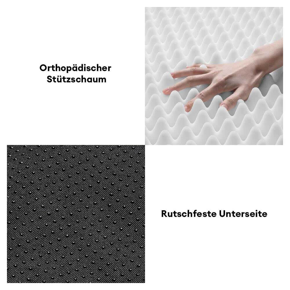 Waschbares Schneehaus-Hundebett in Khaki, orthopädisch und winterfest für besten Komfort.