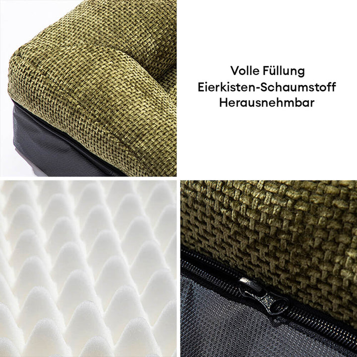 Großes, rechteckiges orthopädisches Hundebett, viel Platz & Gelenkschonung für Hunde.
