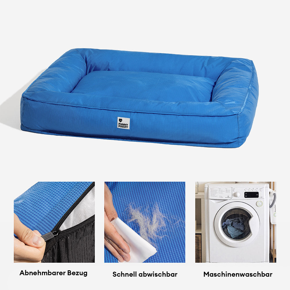 Wasserabweisendes orthopädisches Hundebett, extrem robust und komfortabel, speziell für Haustiere.