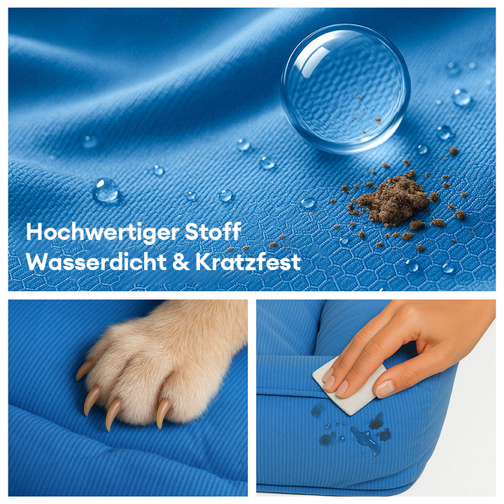 Luxuriöses orthopädisches Hundebett, groß, gelenkschonend und wasserabweisend, für gesunden Schlaf.