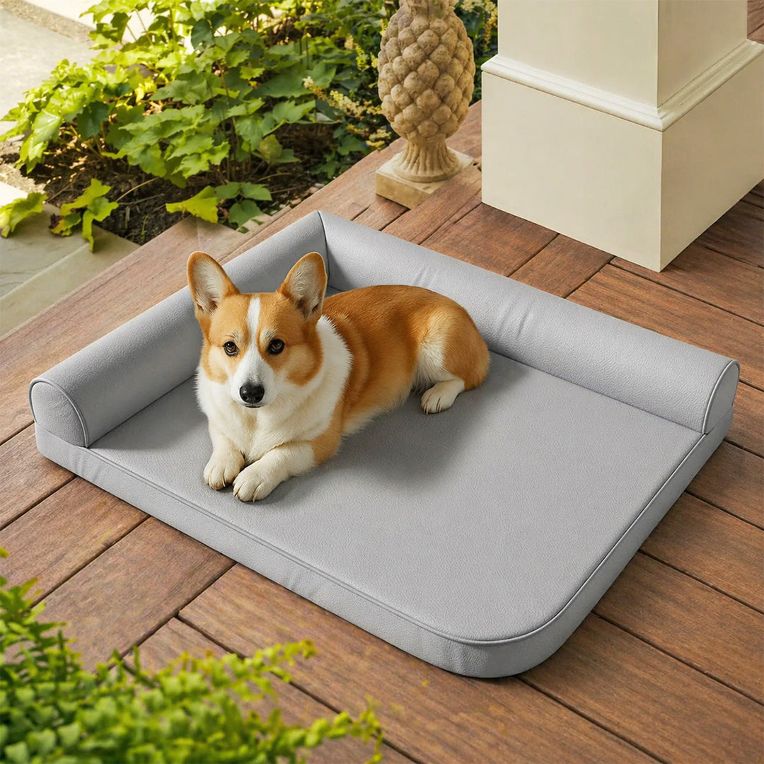 Orthopädisches Hundebett, wasserfest, kratzfest und robust für maximalen Hundecomfort.
