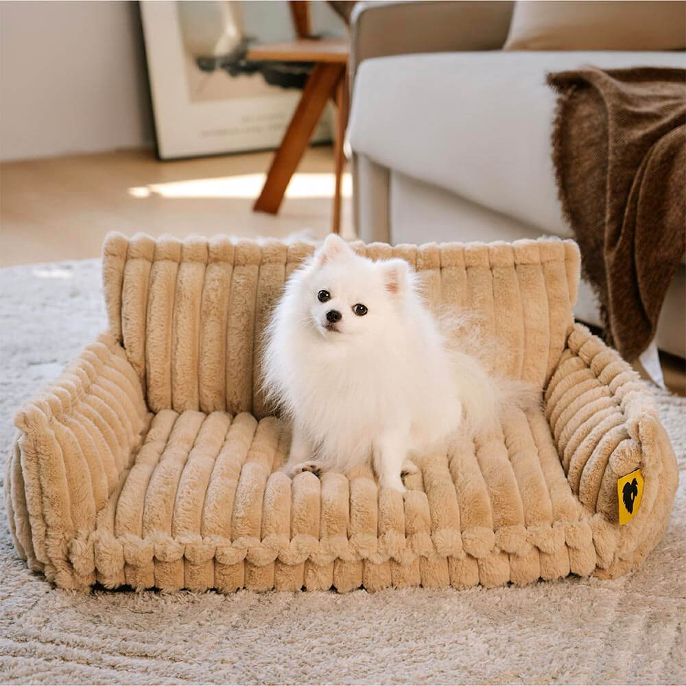 Robustes & orthopädisches Hundesofabett, waschbar. Ein langlebiger, flauschiger Schlafplatz.