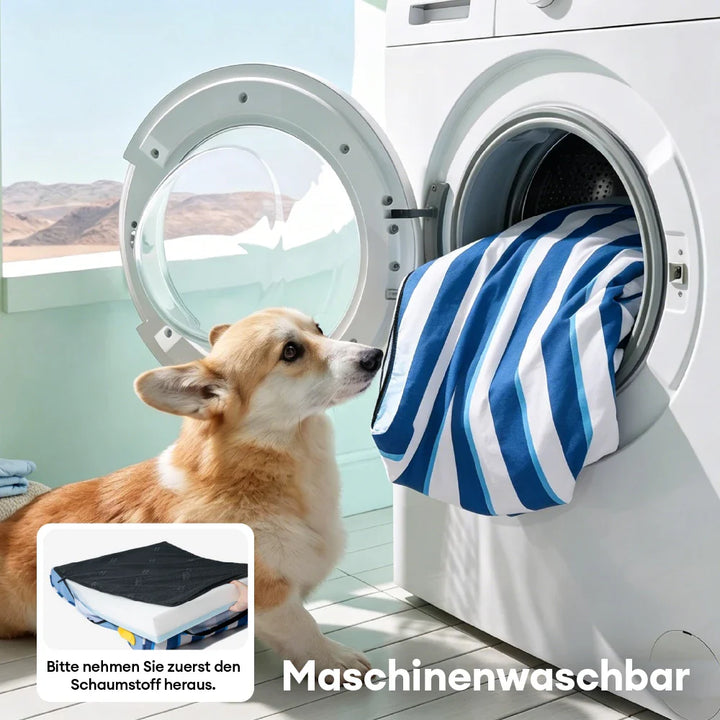 Entspannendes orthopädisches Tierbett für Hunde. Kühlend, gelenkfreundlich und mit Memoryschaum für besten Komfort.