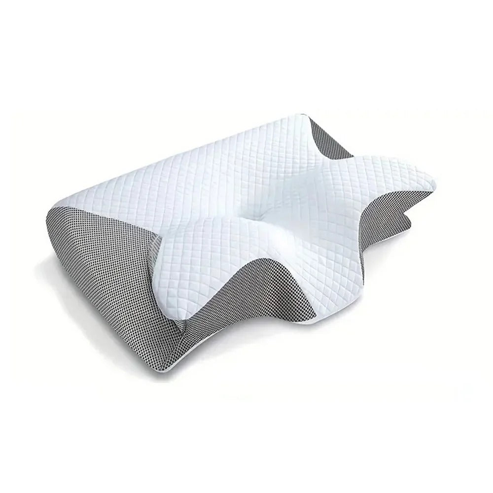 DreamAlign Nackenkissen, ergonomisch geformt zur Wirbelsäulenentlastung & für gesunden Schlaf, unisex Design.