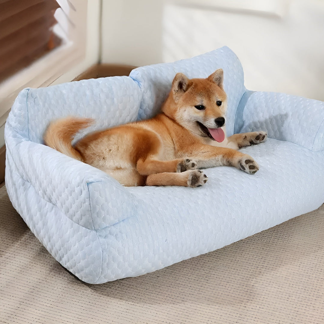 Orthopädisches Katzen- & Hundebett aus Plüsch, waschbar, bietet Wärme & Komfort.