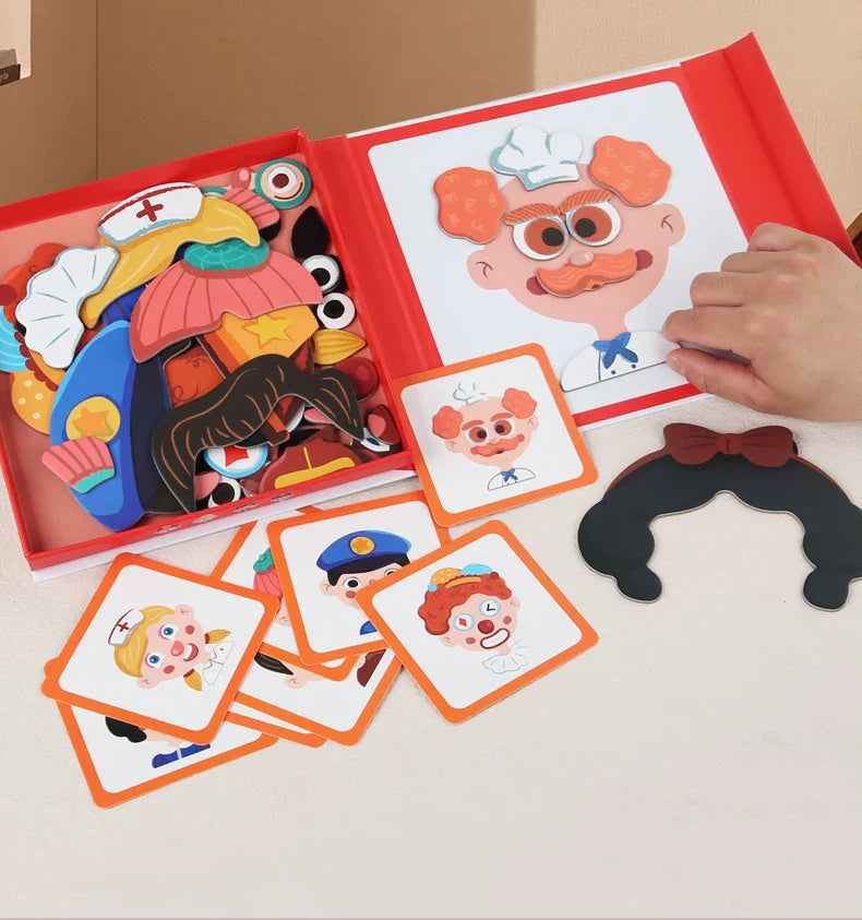 Entwicklungsorientiertes Puzzle für Kinder; schult Erkennung von Emotionen, Gesichtsausdrücke & Sozialkompetenz.