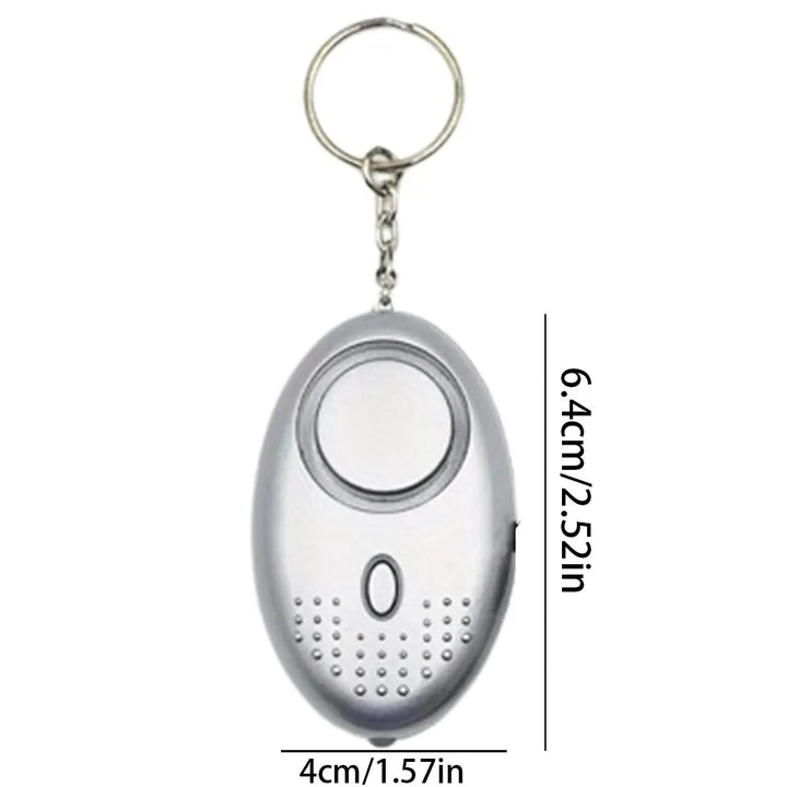 Notfall-Sicherheitsalarm mit 130 dB Schrillton und heller LED-Lampe für mehr Sicherheit unterwegs.