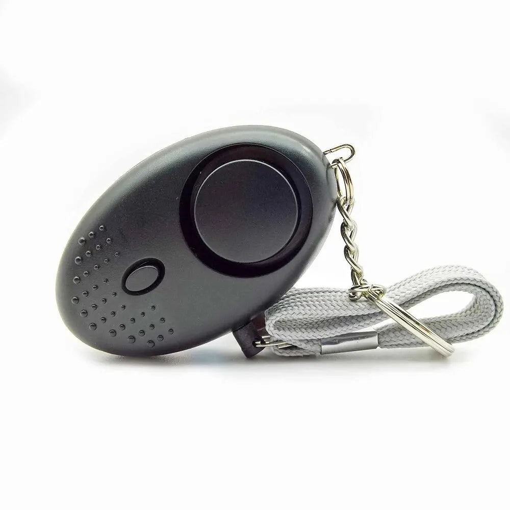 Effektiver Taschenalarm 130 dB mit LED-Taschenlampe, ideal für Personenschutz und zur Abschreckung in dunklen Bereichen.