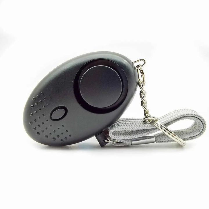 Effektiver Taschenalarm 130 dB mit LED-Taschenlampe, ideal für Personenschutz und zur Abschreckung in dunklen Bereichen.