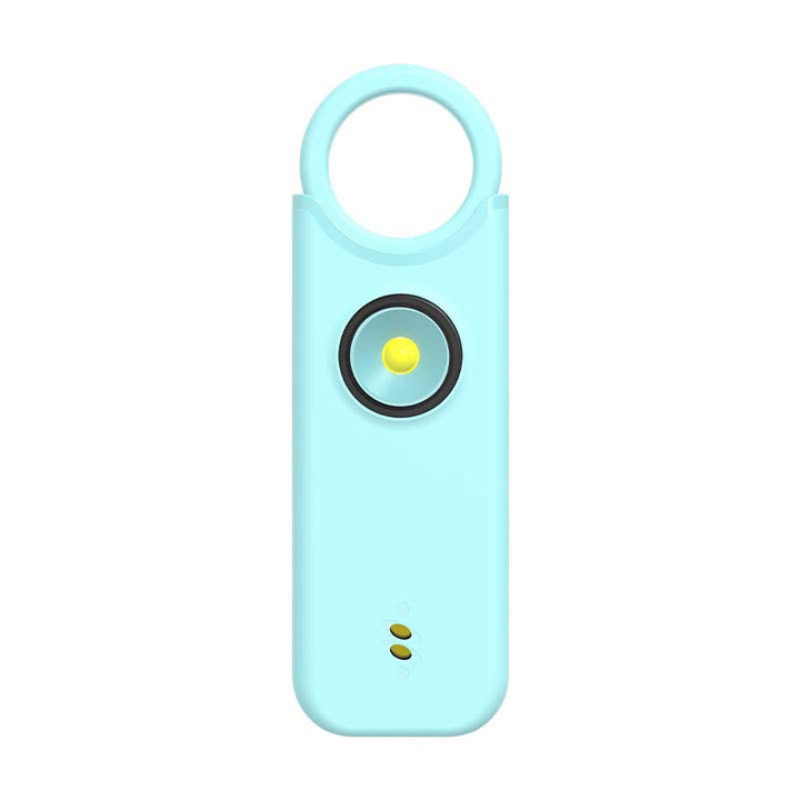 Persönlicher Schutzalarm mit integrierter LED-Taschenlampe, ideal für Dunkelheit.