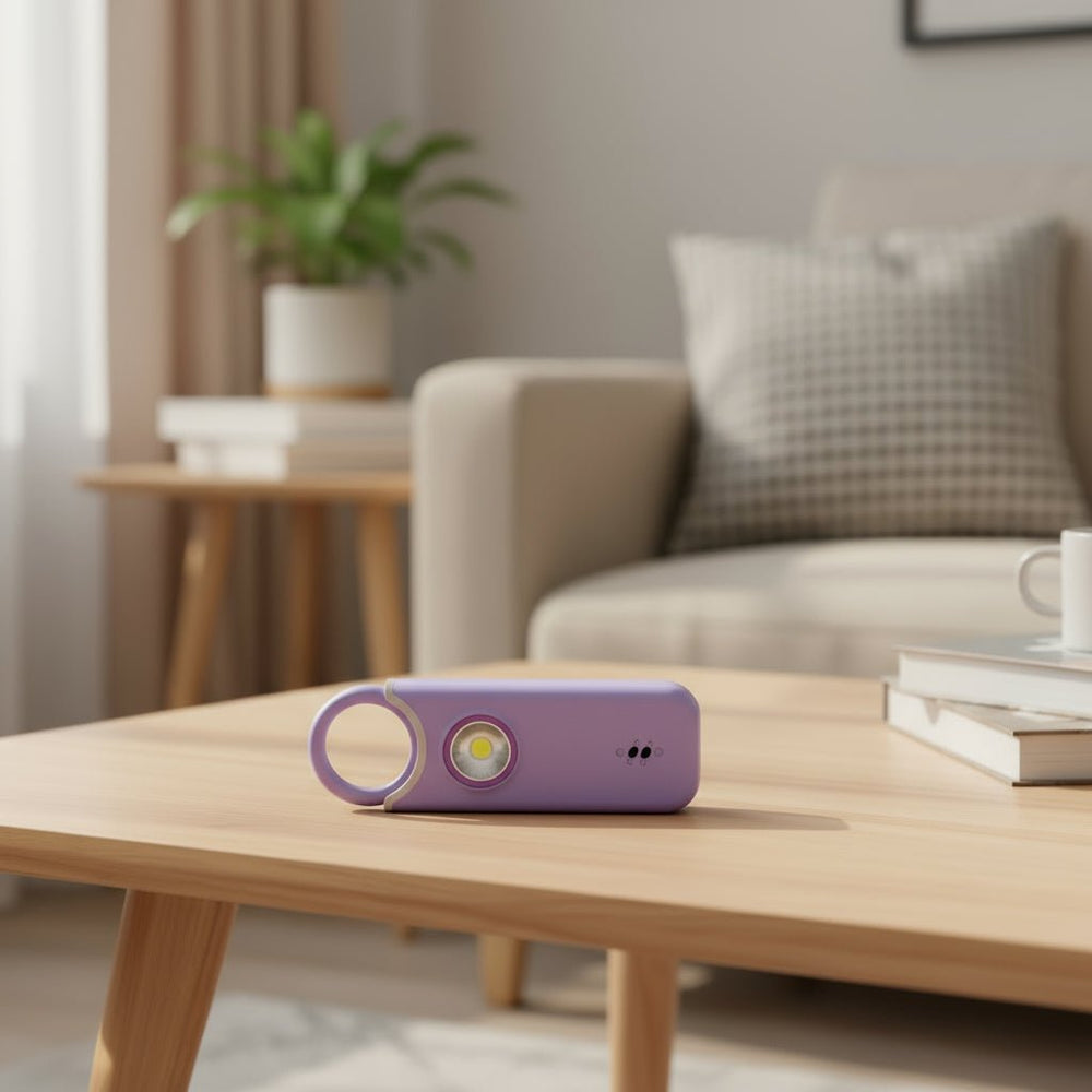 Notfallalarm für Selbstverteidigung, mit hellem LED-Licht, ideal für Damen & Herren.