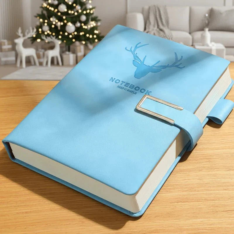 Grünes A5 Leder-Tagebuch mit 200 Seiten, personalisiertes Geschenk für jeden Anlass; zum Schreiben & Reisen.